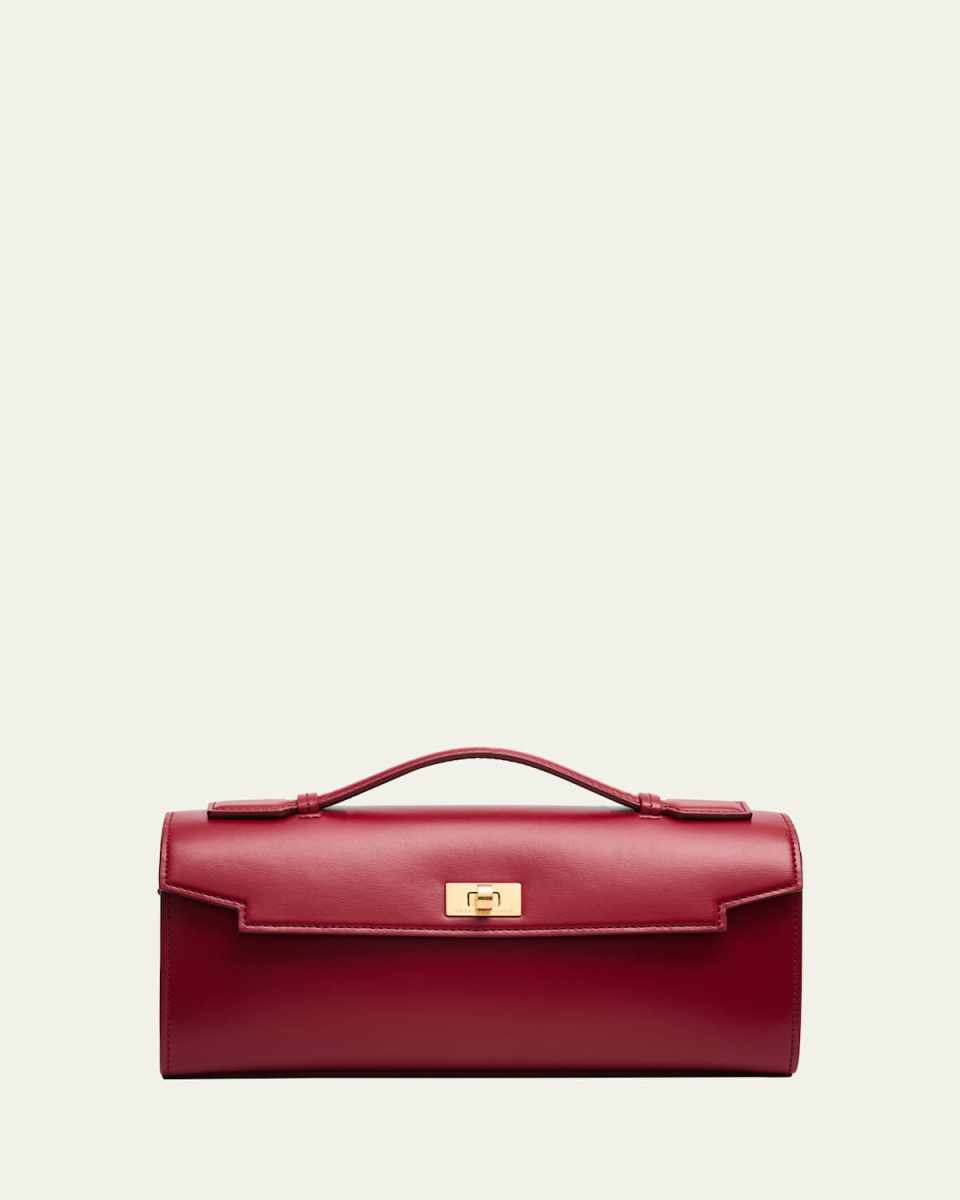Mortimer Boxy Leather Clutch Bag